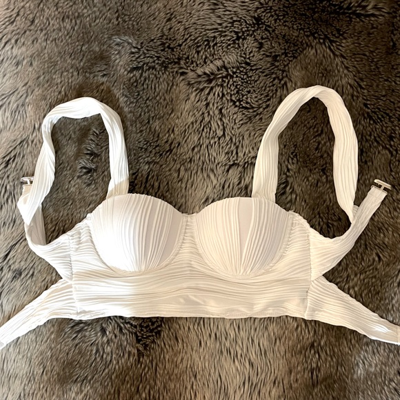 Ruched Bustier Crop Top (Push Up) - Picture 6 of 8